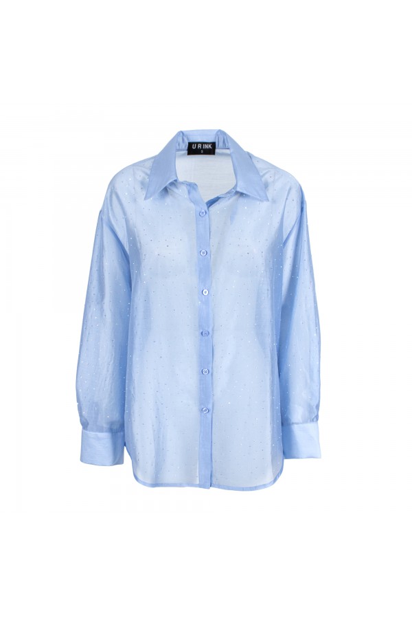 U R Ink PISCO 254S4G0 CAMICIE e BLUSE CELESTE Negozio