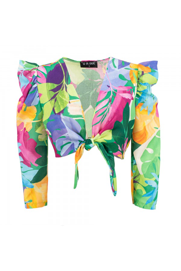 U R Ink AMARANTE124S3C2 TOP e BODY MULTICOLORE Consegna Veloce