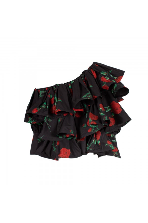 U R Ink VISEU 234S4J0 CAMICIE e BLUSE NERO-ROSSO Spedizione Gratuita