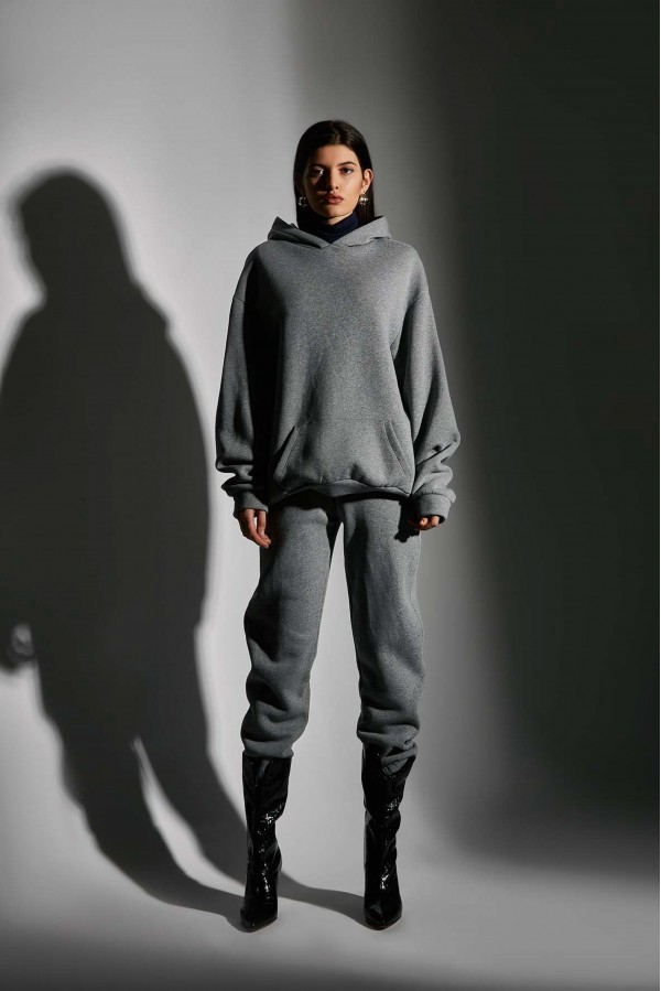 U R Ink CORDELIA224W1B2 FELPE GREY Sottocosto