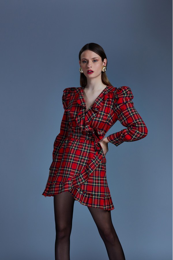 U R Ink ALMONTE114W2Z5 ABITI TARTAN Vendita Calda