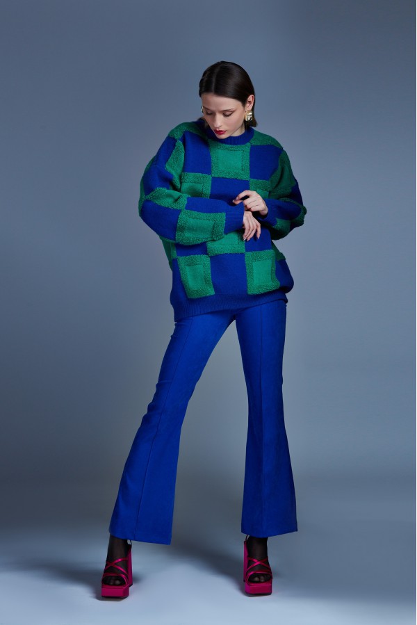 U R Ink COIBRA244W2M0 PANTALONI BLU Italy