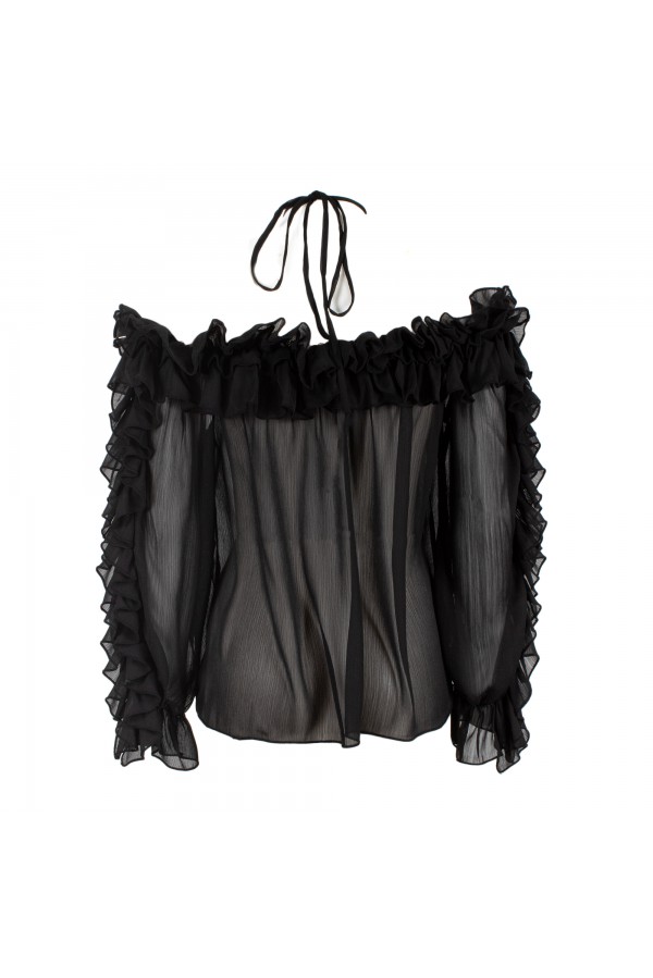 U R Ink SAN ISIDRO 234S4D6 CAMICIE e BLUSE NERO Spedizione Gratuita