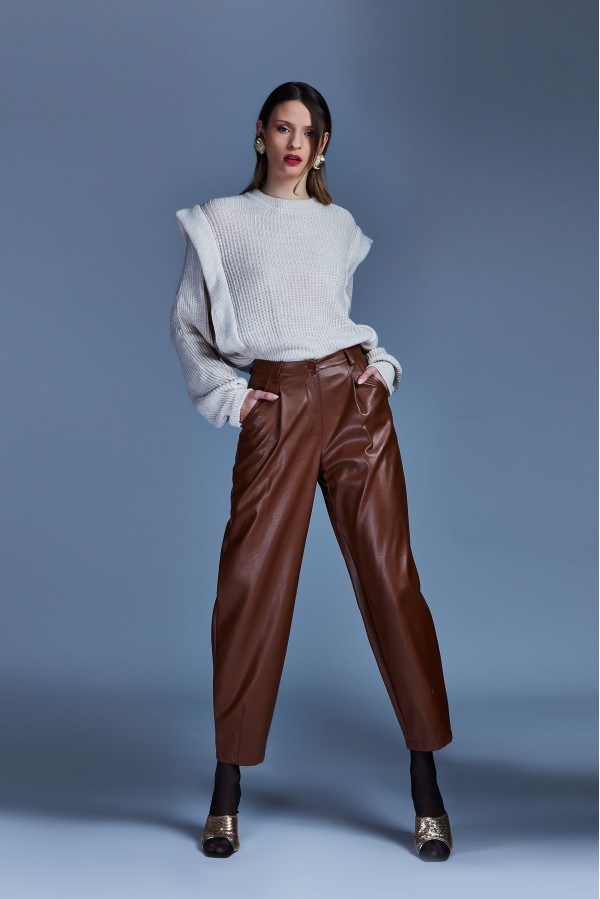 U R Ink ASTREE244W2I6 PANTALONI TABACCO Affare Del Giorno