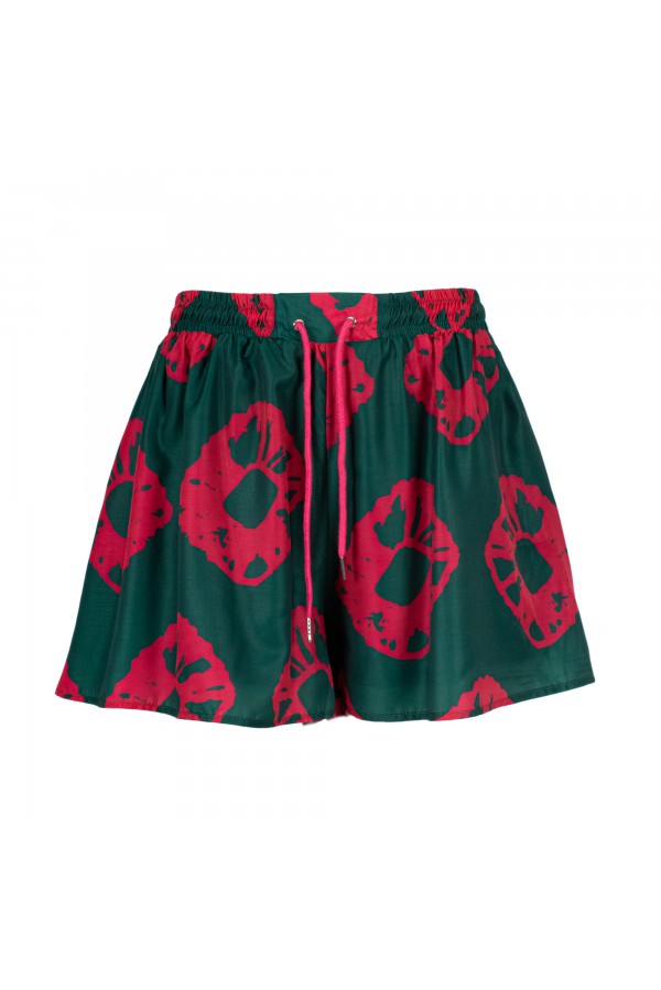 U R Ink ARANJUEZ 094S411 SHORTS VERDE/MAGENTA Offerte