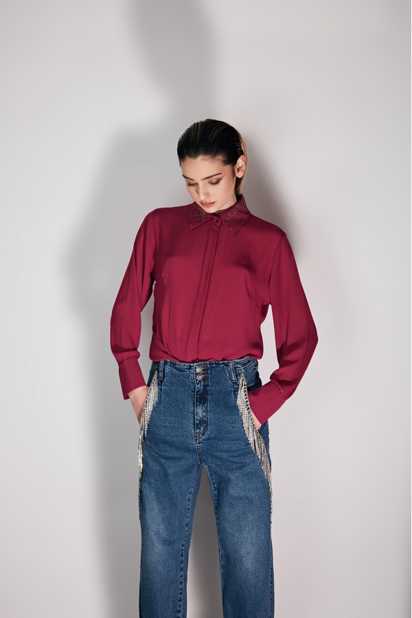 U R Ink SINES 254W3C3 CAMICIE e BLUSE MAGENTA Latest stili