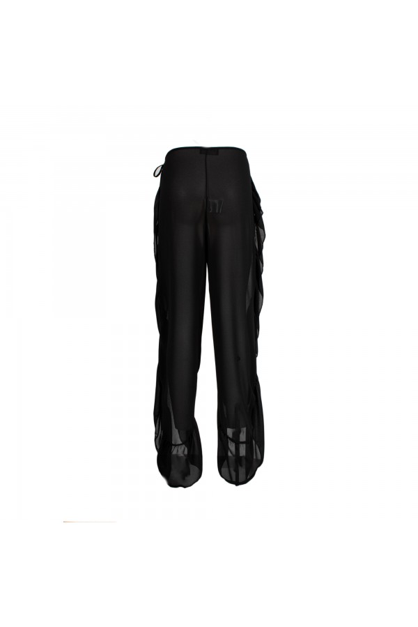 U R Ink ELVAS 244S4D6 PANTALONI NERO Nuovo
