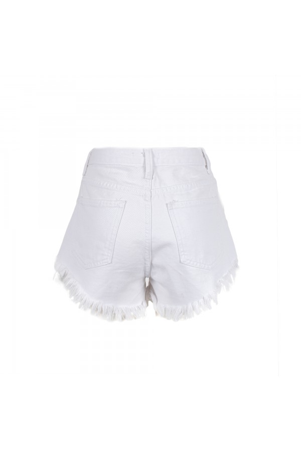 U R Ink CRUCE 094S4N8 SHORTS DENIM BIANCO Promozione