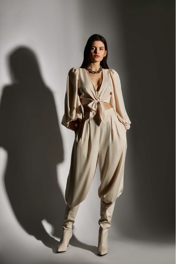 U R Ink GISELE054W1I1 PANTALONI BUTTER Consegna Veloce