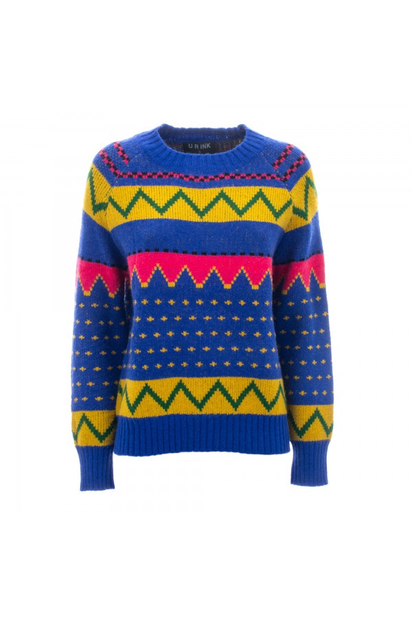 U R Ink MADRID134W2C2 MAGLIERIA MULTICOLORE Affare Del Giorno