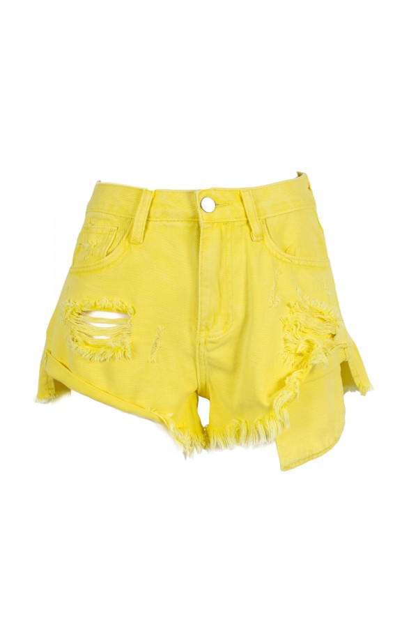 U R Ink CORO 094S414 SHORTS DENIM GIALLO Presa