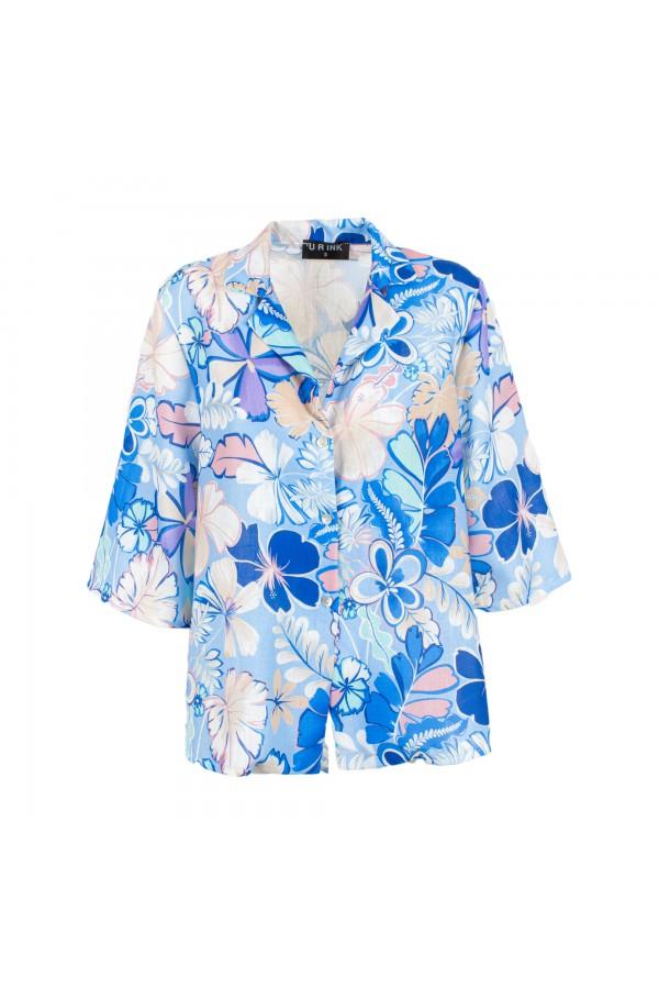 U R Ink AVEIRO 254S412 CAMICIE e BLUSE FIORE PASTELLO Economico