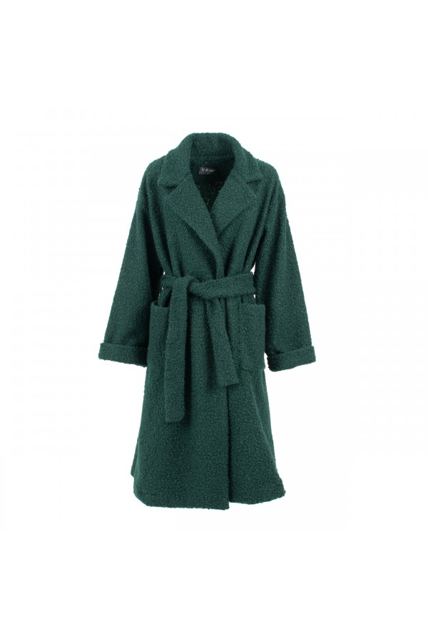 U R Ink EMANUELA084W1A8 CAPPOTTI GREEN In Saldo