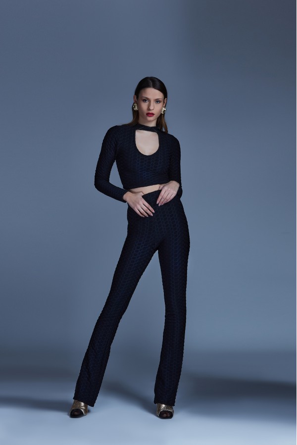 U R Ink FARO244W2D6 PANTALONI NERO Grandi sconti