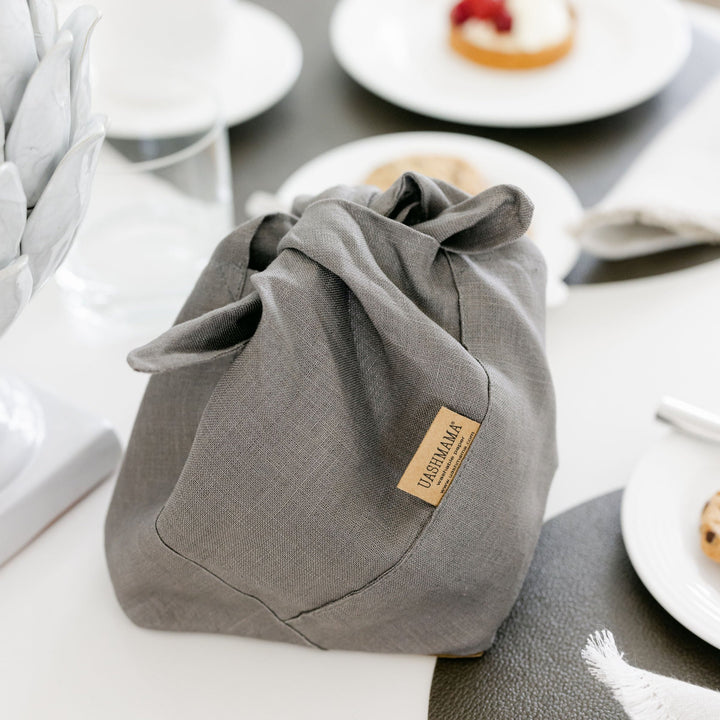 Uashmama Uashmama Linen Bread Bag | Organic Kitchenware – Uashmama UK Convenienza
