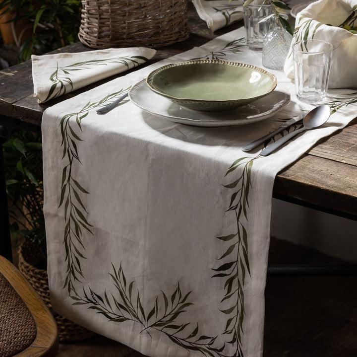 Uashmama OLIVE TABLE RUNNER – Uashmama UK Negozio