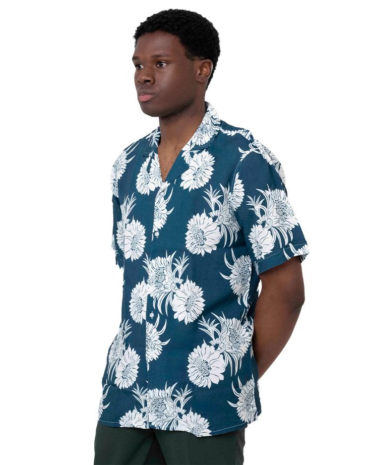Why not brand Camicia Mezza Manica con Fiori Collo Bowling In Vendita