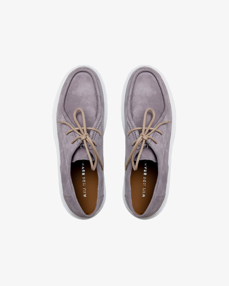Why not brand Scarpa stringata in camoscio Fino Al -60%