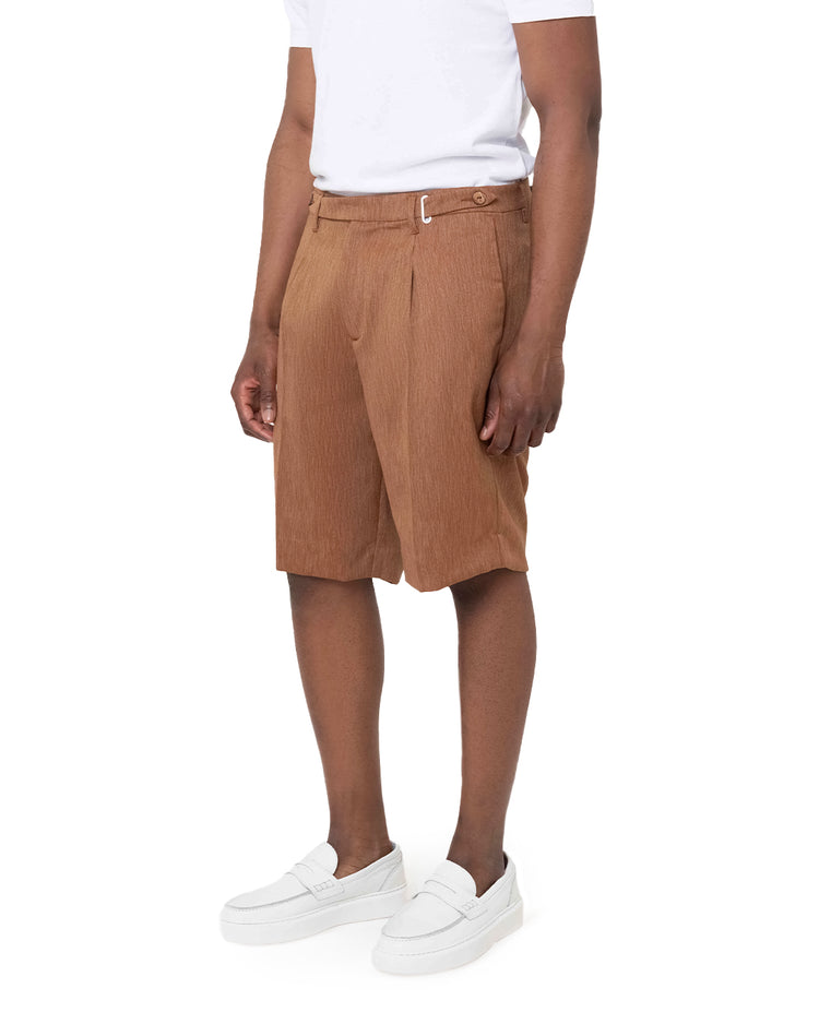Why not brand Short Sartoriale con Pences Chiusura Laterale con Tasca a Filo Liquidazione