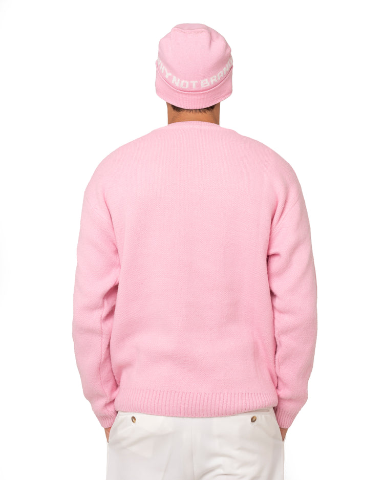 Why not brand Maglione girocollo in Mohair con logo Nuovo