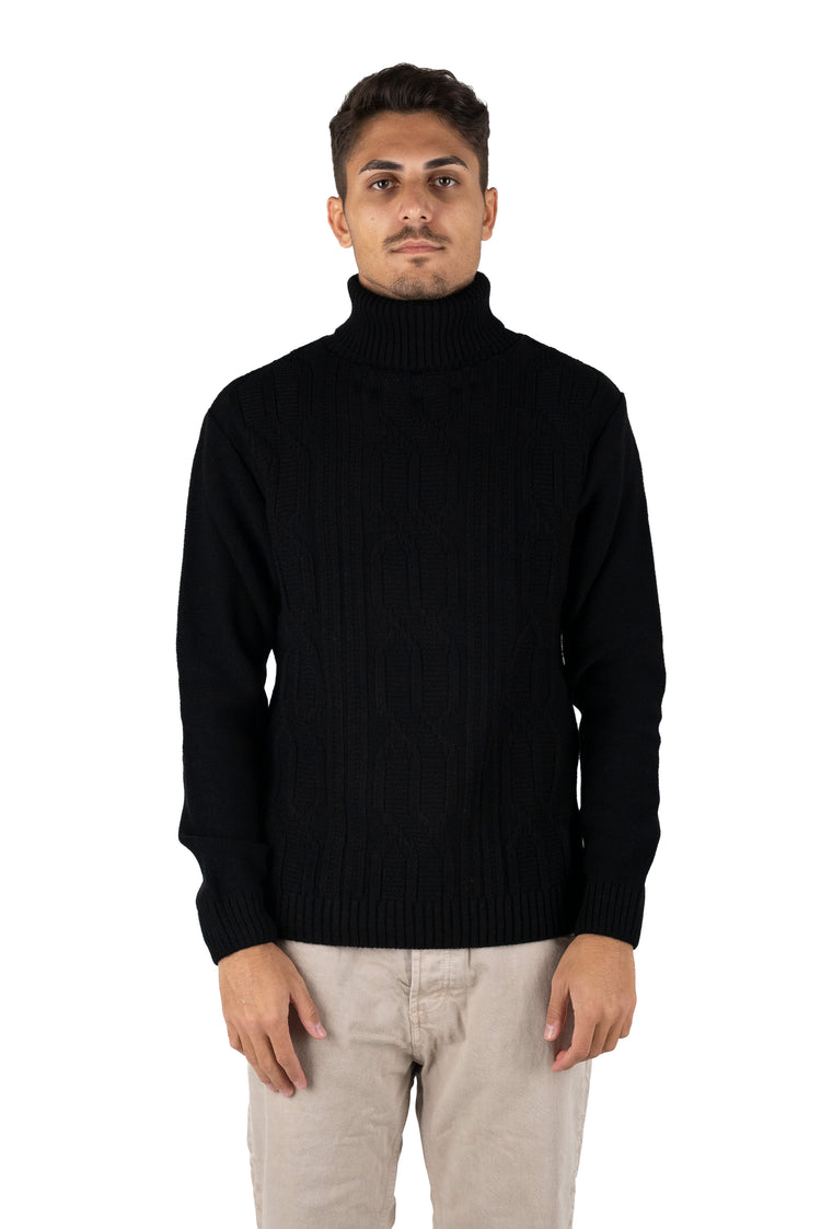 Why not brand Maglione a coste Dolcevita Hotsell