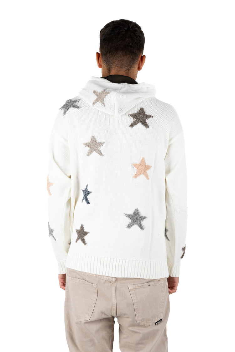 Why not brand Maglioncino con cappuccio e stelle Italia
